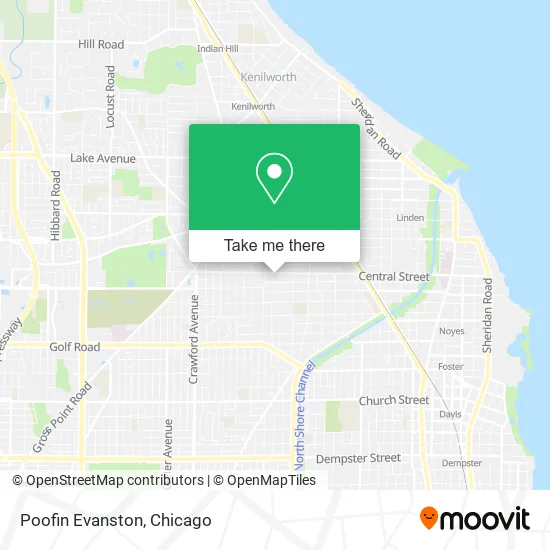 Poofin Evanston map