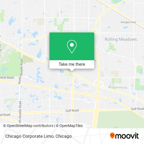 Mapa de Chicago Corporate Limo