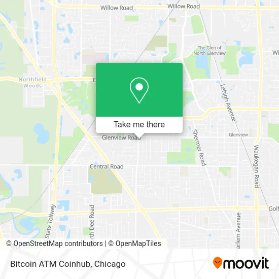 Bitcoin ATM Coinhub map