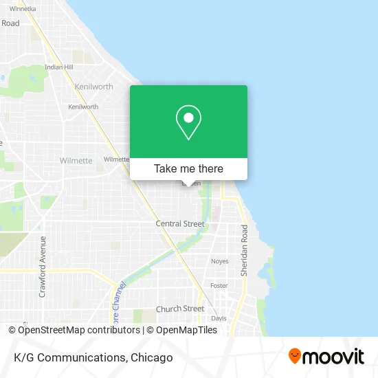 K/G Communications map