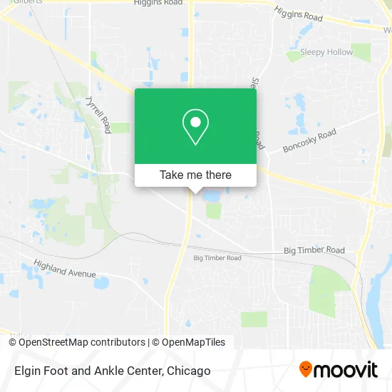 Elgin Foot and Ankle Center map