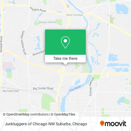 Junkluggers of Chicago NW Suburbs map