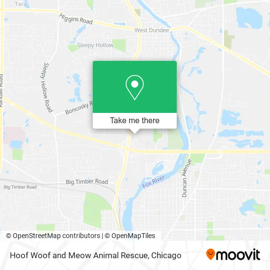 Hoof Woof and Meow Animal Rescue map