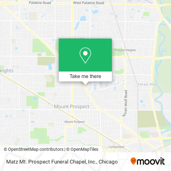 Matz Mt. Prospect Funeral Chapel, Inc. map