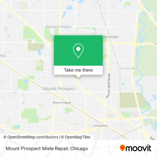 Mount Prospect Miele Repair map