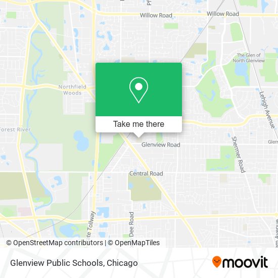 Glenview Public Schools map