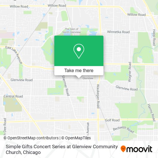 Simple Gifts Concert Series at Glenview Community Church map
