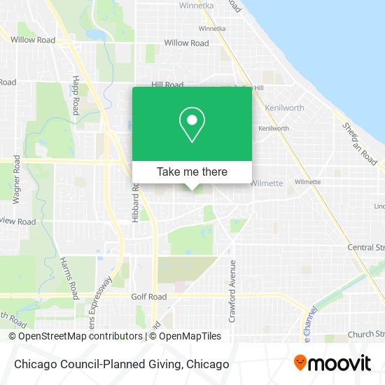 Mapa de Chicago Council-Planned Giving