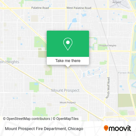 Mount Prospect Fire Department map