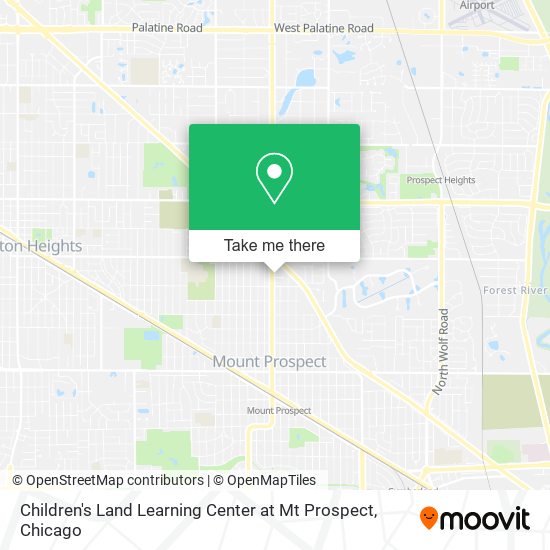 Children's Land Learning Center at Mt Prospect map