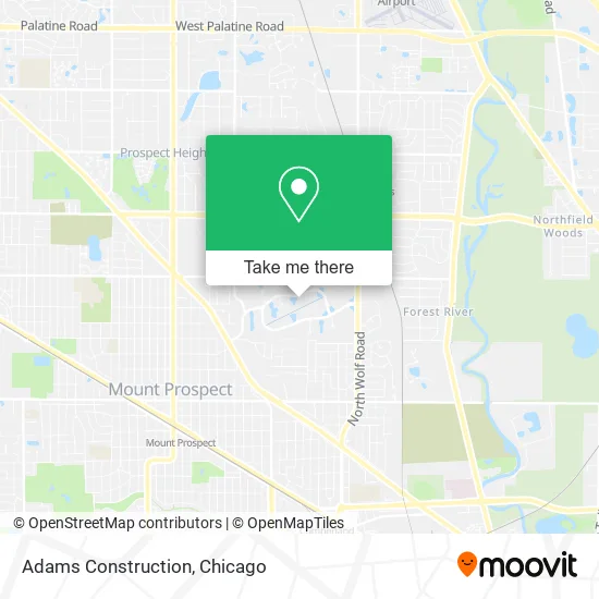 Adams Construction map