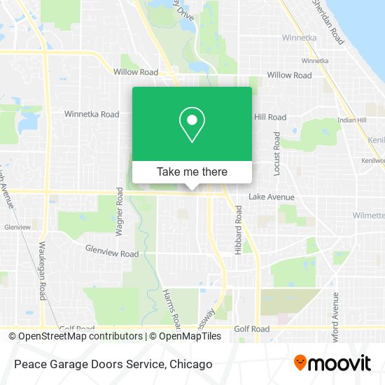 Peace Garage Doors Service map