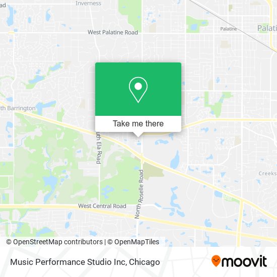 Mapa de Music Performance Studio Inc