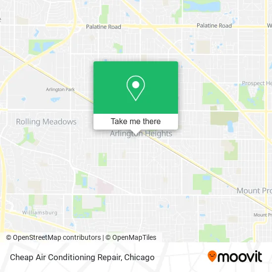 Cheap Air Conditioning Repair map