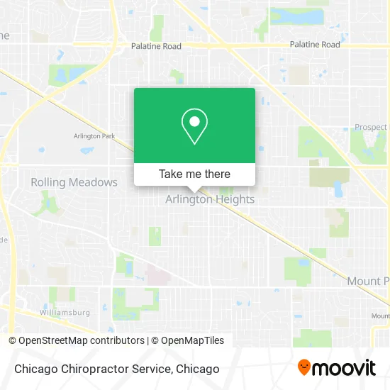 Chicago Chiropractor Service map
