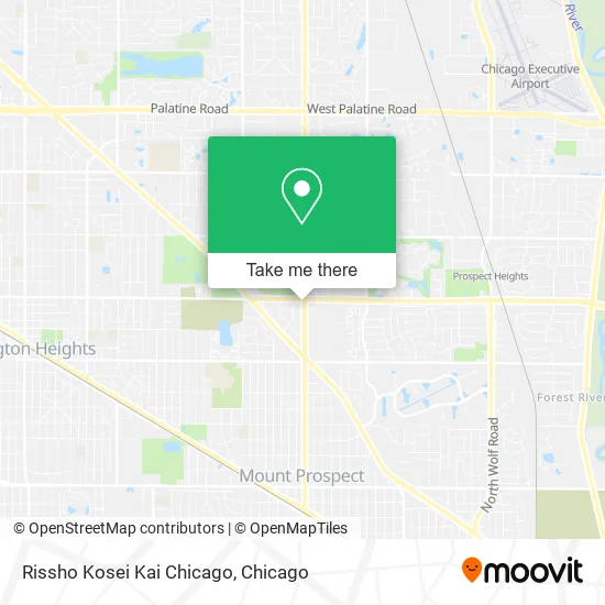 Rissho Kosei Kai Chicago map