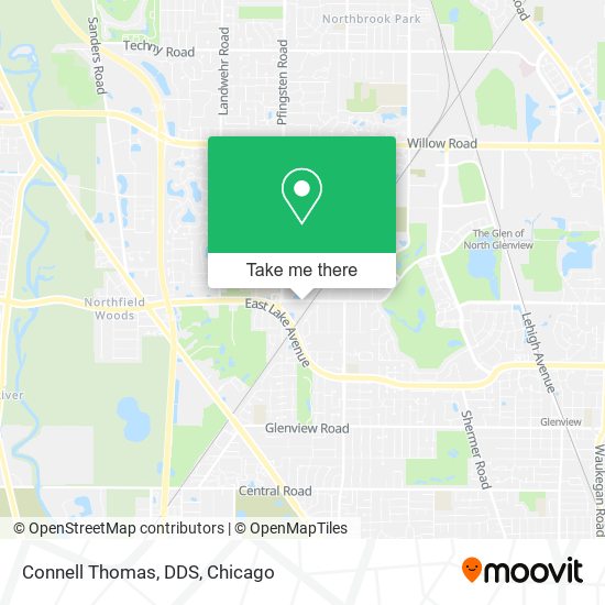 Connell Thomas, DDS map