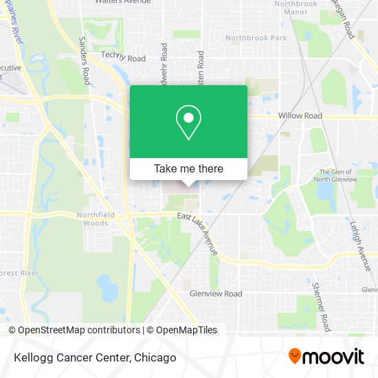 Mapa de Kellogg Cancer Center