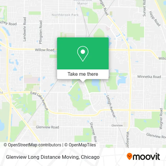Glenview Long Distance Moving map