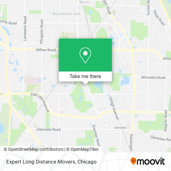 Mapa de Expert Long Distance Movers