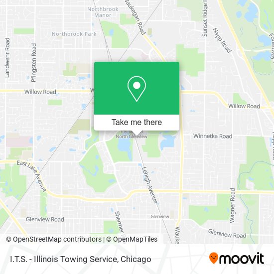 Mapa de I.T.S. - Illinois Towing Service