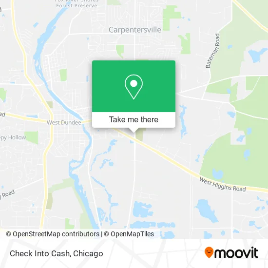 Mapa de Check Into Cash
