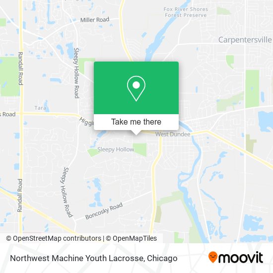 Northwest Machine Youth Lacrosse map