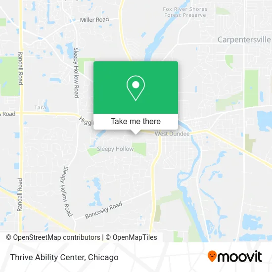 Thrive Ability Center map