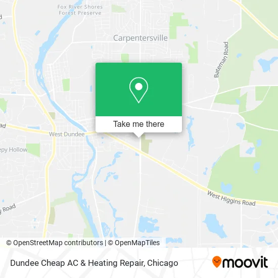 Mapa de Dundee Cheap AC & Heating Repair