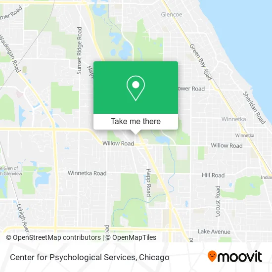 Center for Psychological Services map