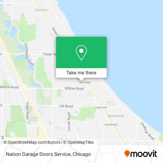 Nation Garage Doors Service map