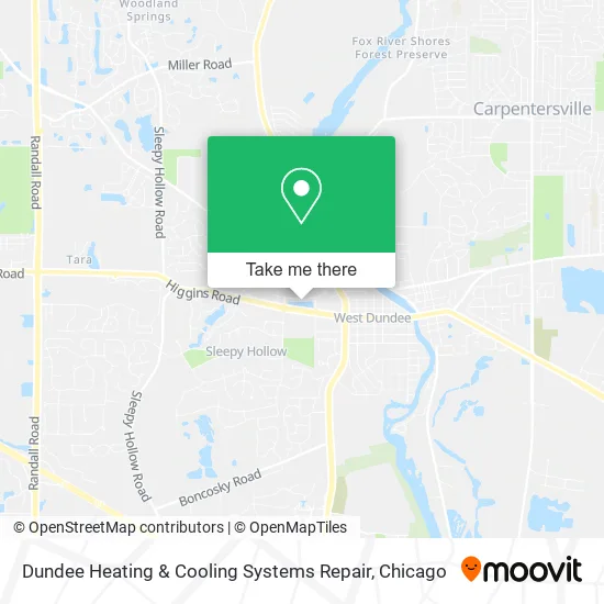Dundee Heating & Cooling Systems Repair map