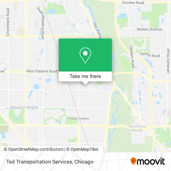 Ted Transportation Services map