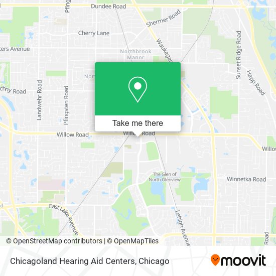 Chicagoland Hearing Aid Centers map