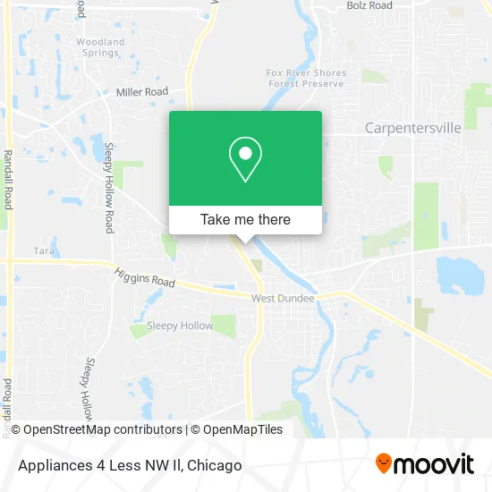 Appliances 4 Less NW Il map