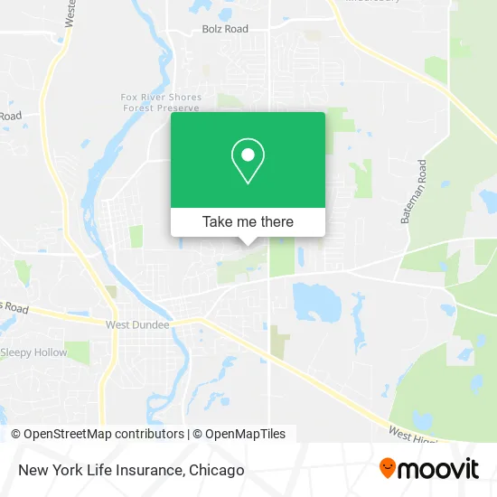 New York Life Insurance map