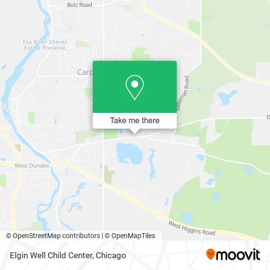 Elgin Well Child Center map