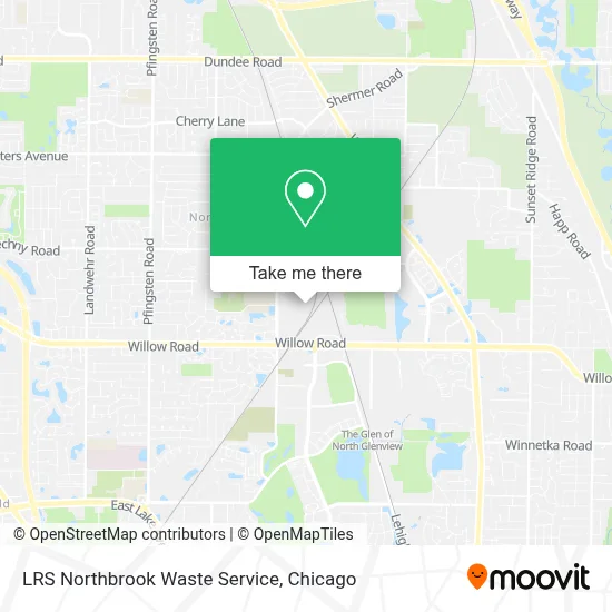 LRS Northbrook Waste Service map