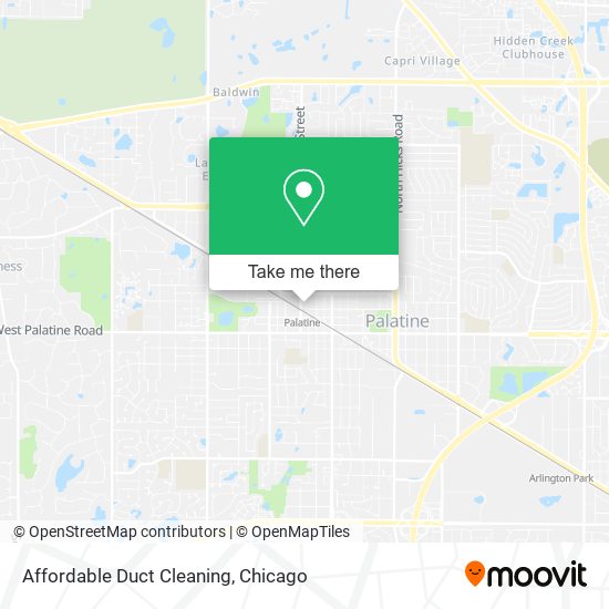Affordable Duct Cleaning map