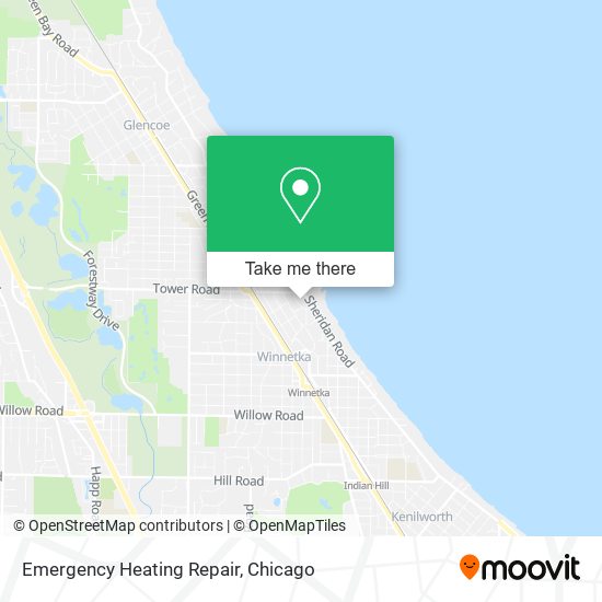 Emergency Heating Repair map