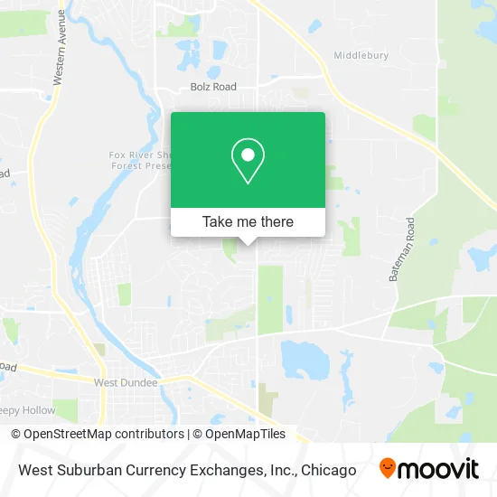 West Suburban Currency Exchanges, Inc. map
