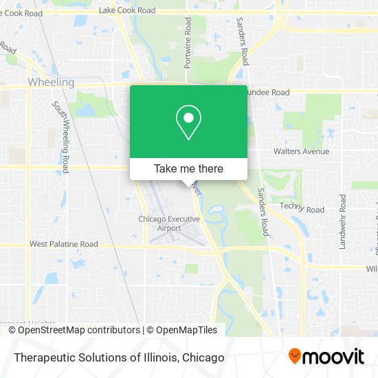 Mapa de Therapeutic Solutions of Illinois