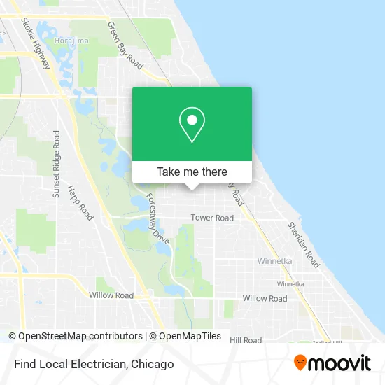 Find Local Electrician map