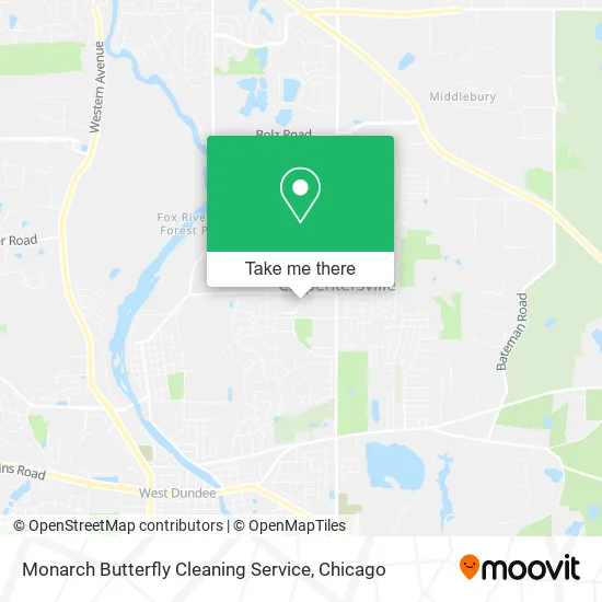 Monarch Butterfly Cleaning Service map