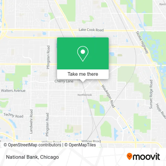National Bank map