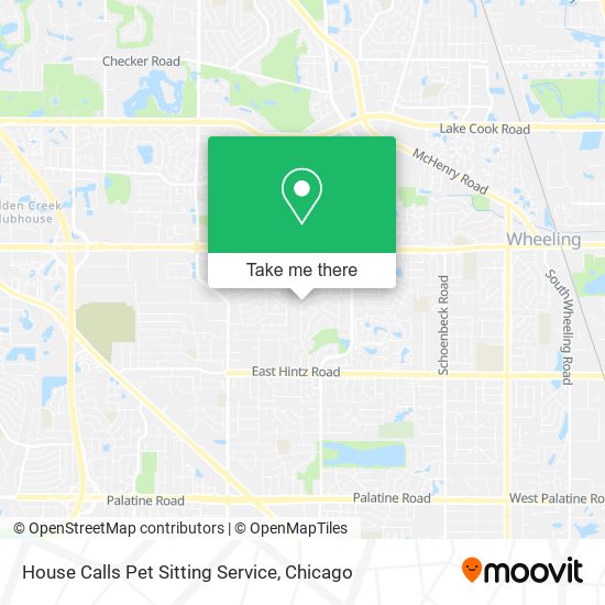 Mapa de House Calls Pet Sitting Service