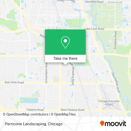 Perricone Landscaping map