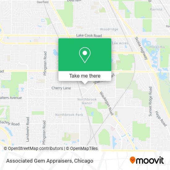Associated Gem Appraisers map