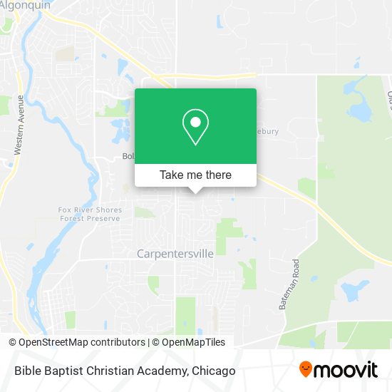 Mapa de Bible Baptist Christian Academy