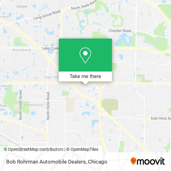 Bob Rohrman Automobile Dealers map